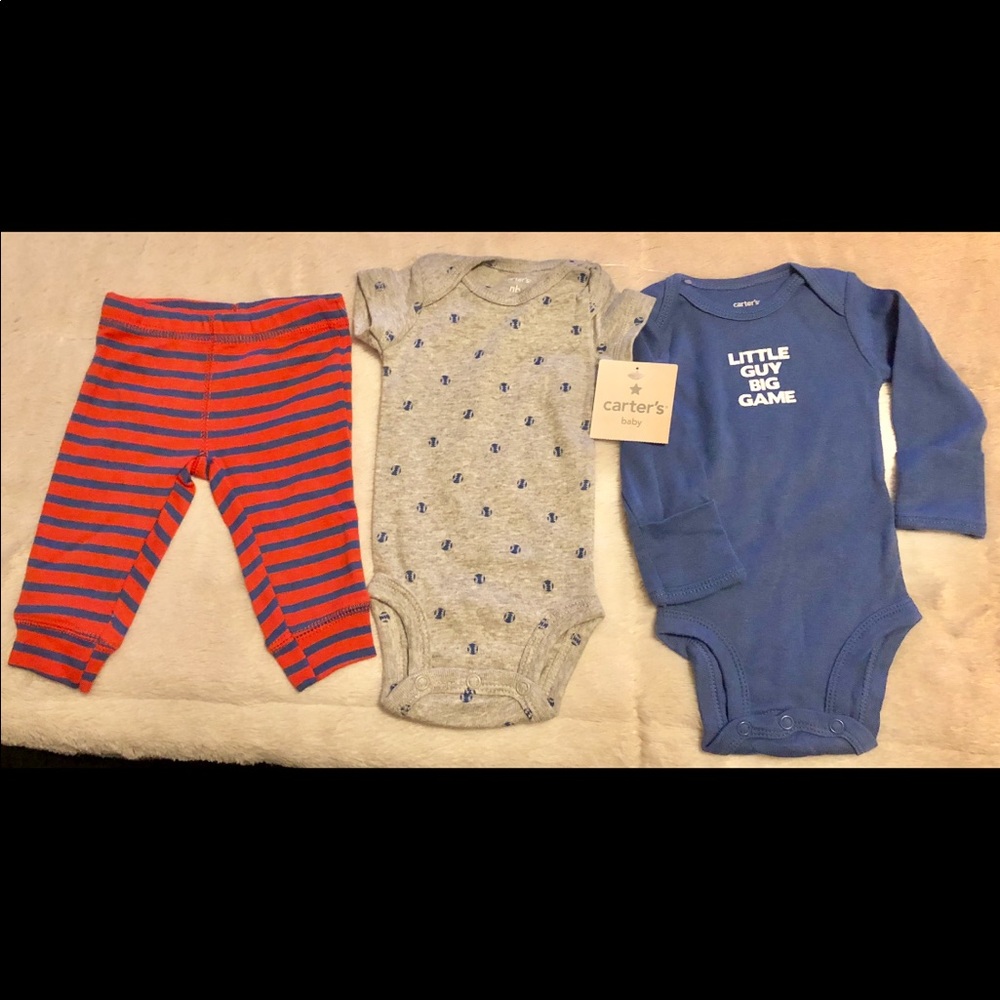 Carters nb three piece set